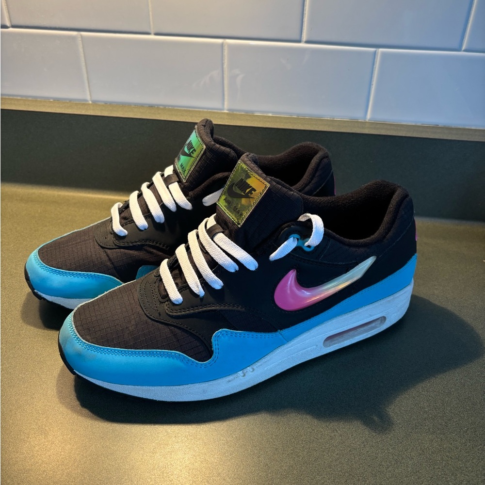 Nike Air Max with Pink and Blue Highlights